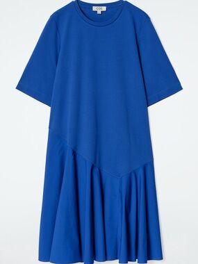 COS Royal Blue Short Sleeve Mini Dress